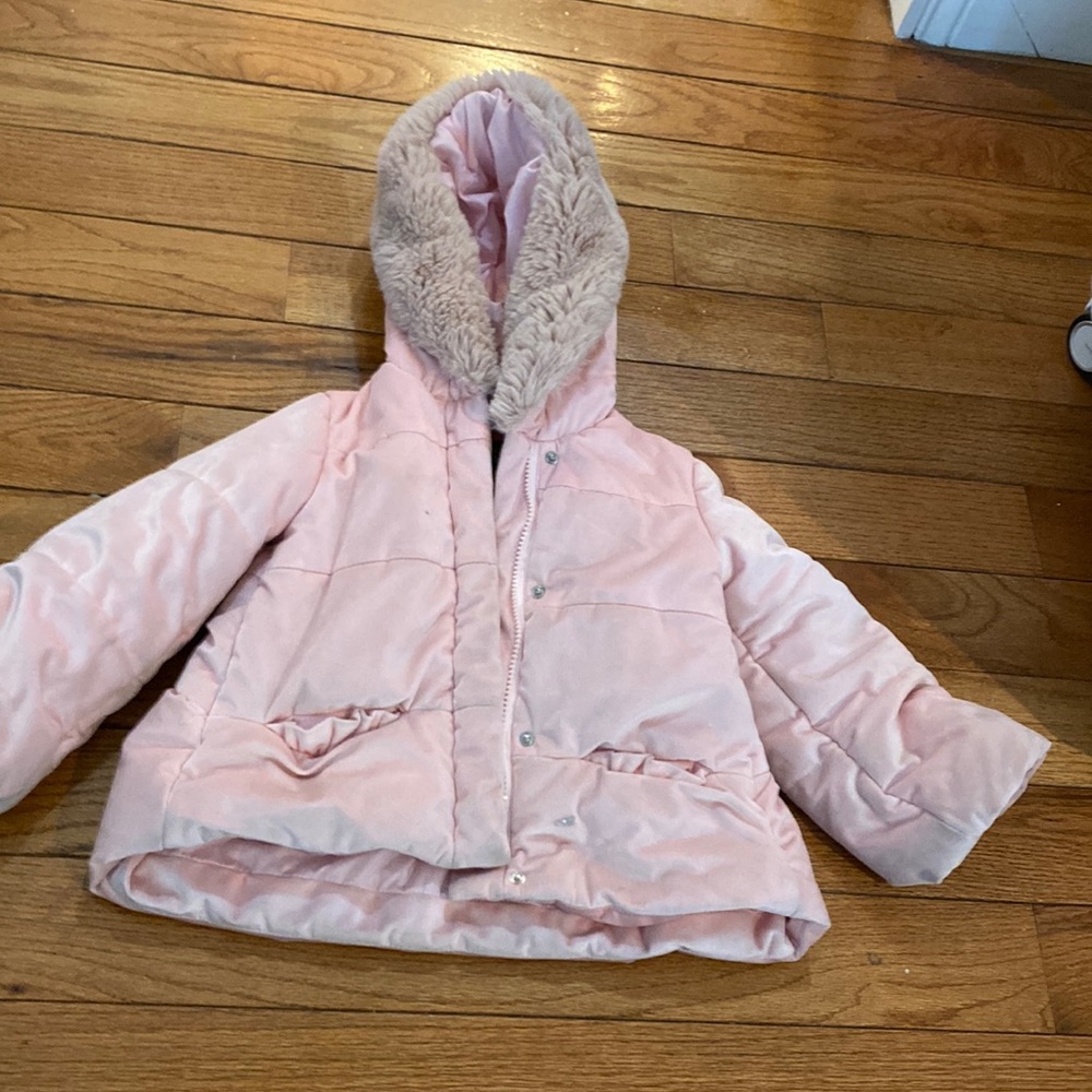 Monalisa pink puffer coat